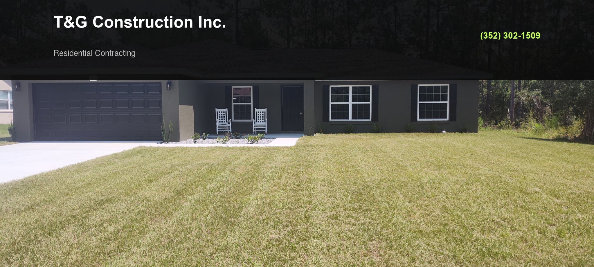 T&G Construction website hero