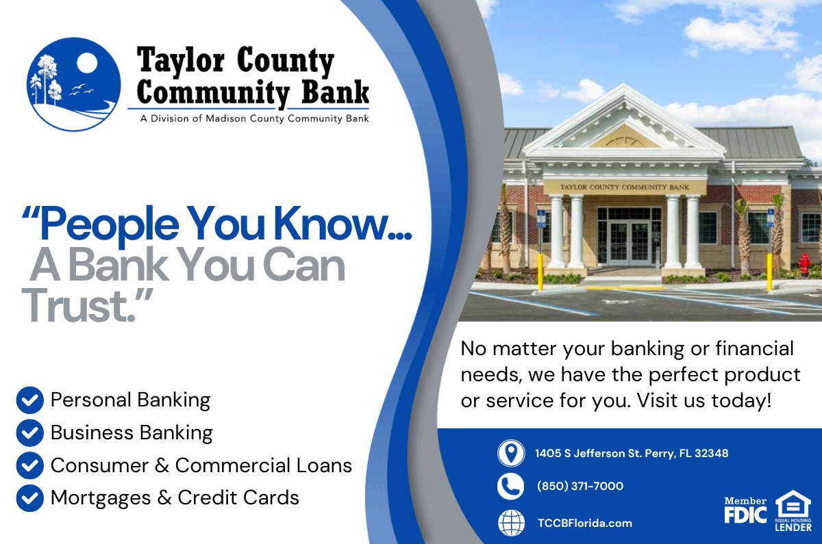 Taylor County Community Bank brand ad designed by Revolve